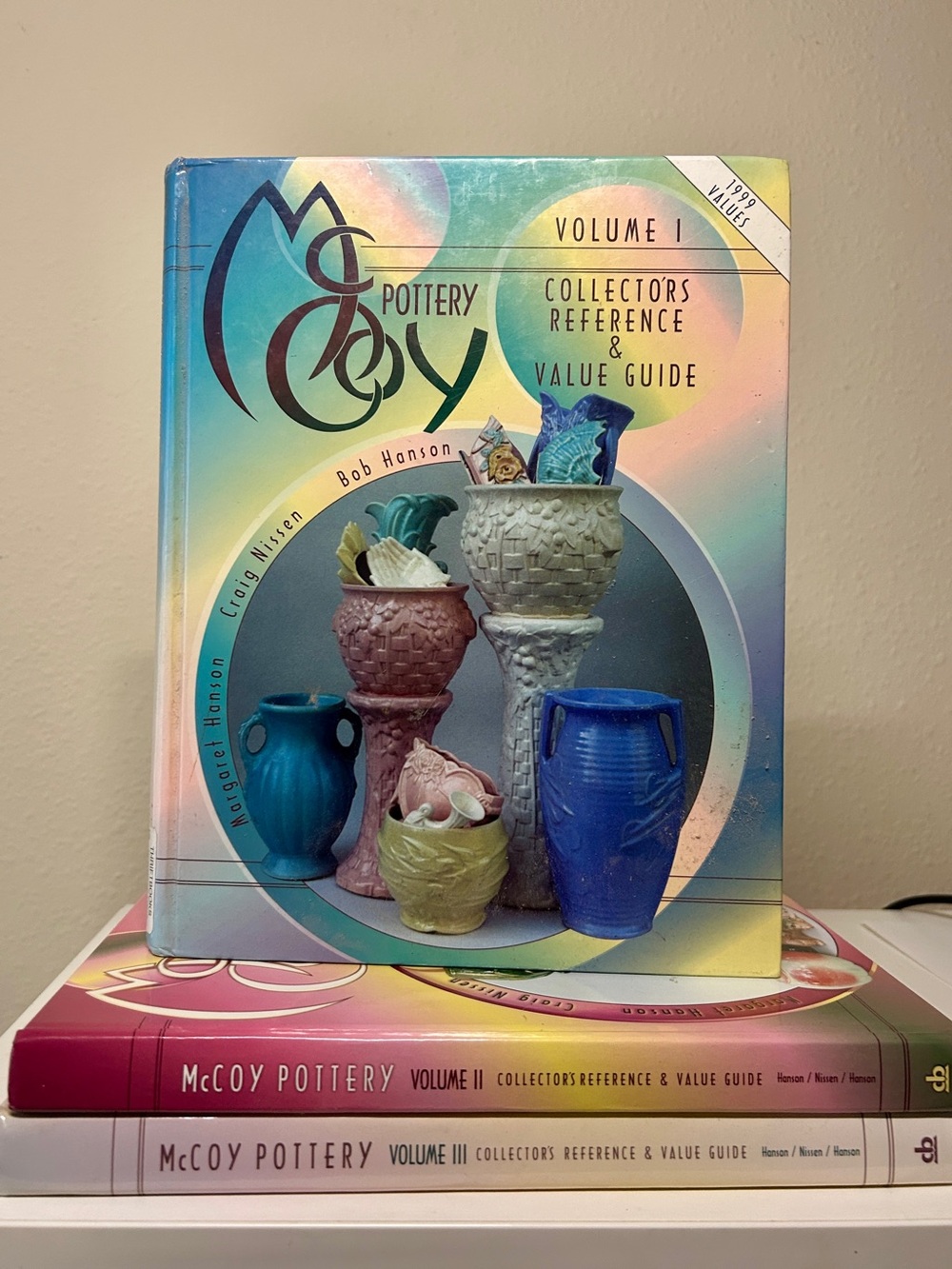 Mccoy Pottery Hardcover Reference Books Volumes I, II, and III